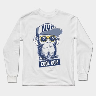 Handsome Monkey Boy Long Sleeve T-Shirt